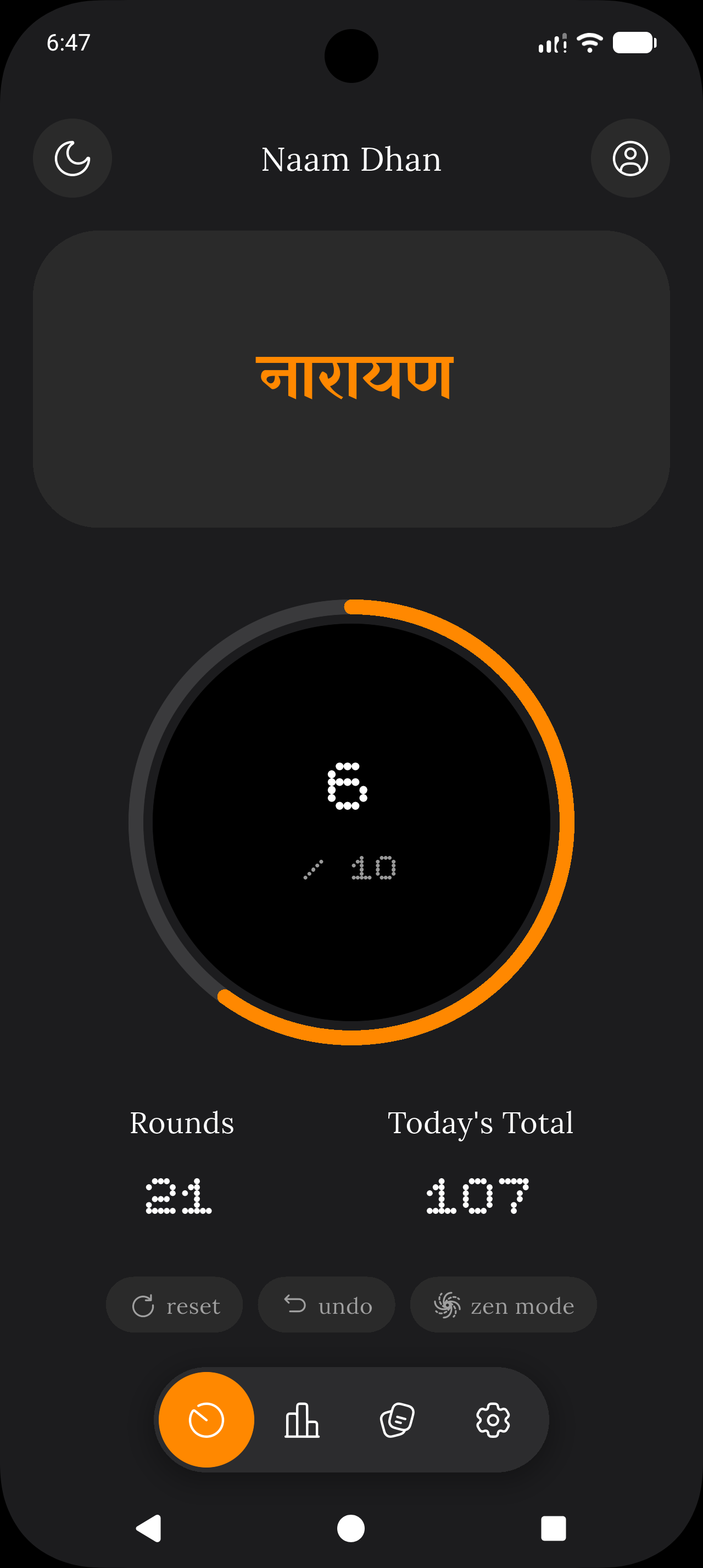 Counter Dark Mode